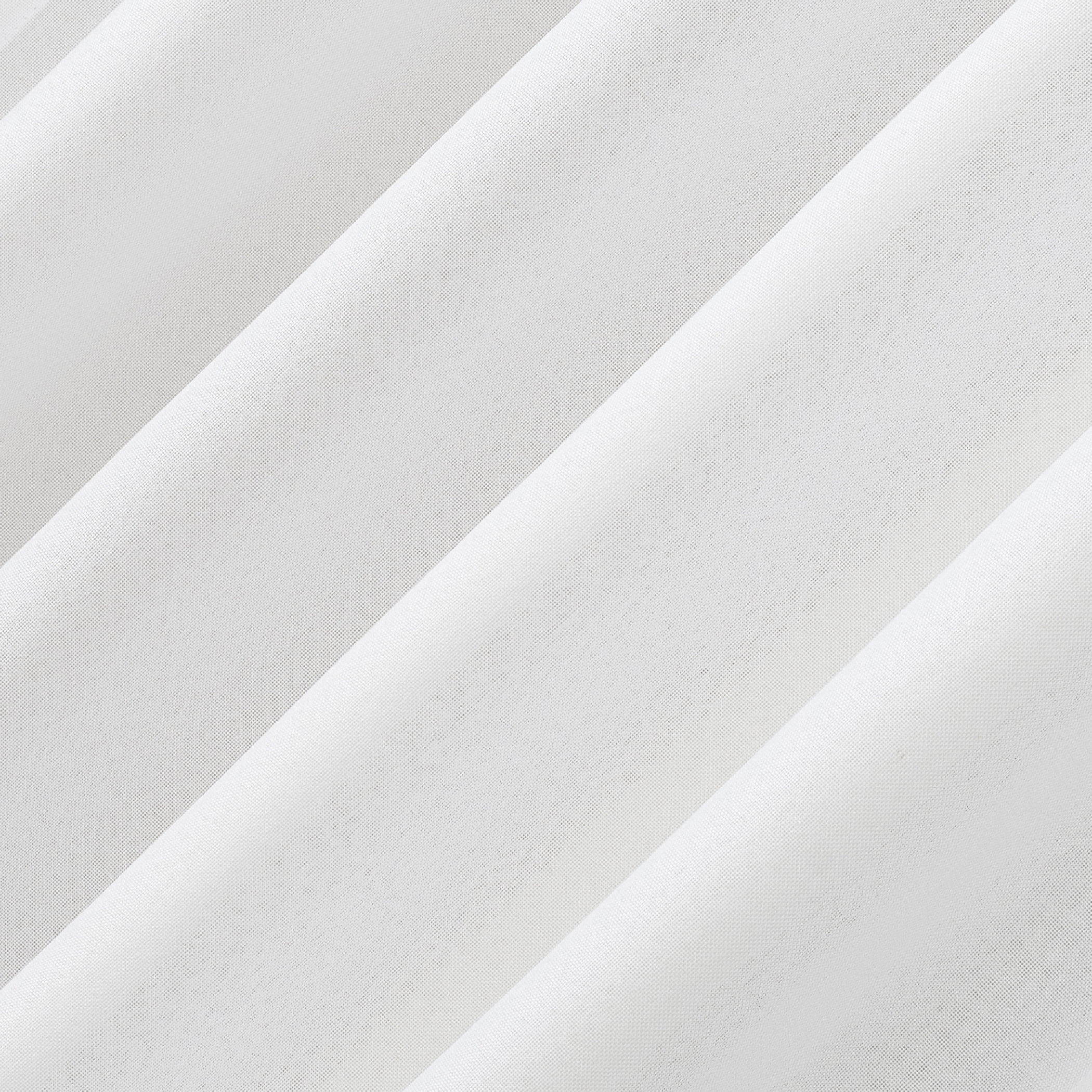 No. 918 Hathaway Twist Tab Semi-Sheer Tab Top Curtain Panel, 40"x84", White