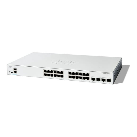 Cisco Catalyst 1300-24T-4G - Switch - L3 - managed - 24 x 10/100/1000Base-T + 4 x Gigabit SFP - rack-mountable