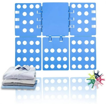 Blue Durable Laundry Folding Board, T-Shirt Clothes Folder, 1 Piece