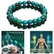 thumbnail image 2 of Pulsera De Crisocola Con Cuentas Redondas, Pulsera Con Cuentas 2 Piezas Exquisita Para Regalos, 2 of 8