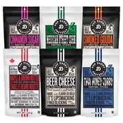 Pop Daddy Flavored Pretzel Sticks, Gourmet Pretzels, 7.5oz Variety Pack, 6 Pack, Thai Honey Curry, Maple & Brown Butter, Mexican Street Corn, Beer Cheese, Cinnamon, Smoked Gouda