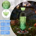 thumbnail image 5 of Hummingbird Feeder, Hummingbird Feeders For Outdoors, Glass Hanging Bird Feeder, Leak Proof Glass Nectar Feeder with Flower Feeding Ports for Garden Backyard Use(Purple#1), 5 of 6