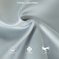 thumbnail image 5 of Ntbay 2 Pack Satin Queen Breathable Pillowcases for Hair and Skin, Ultra Soft and Smooth Pillow Cases Set with Hidden Zipper, 20" x 30", Silver Gray, 5 of 5