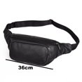 thumbnail image 2 of Leather Running Fanny Pack , Adjustable Strap Of Sport Waist Pack For Running, Traveling , Cycling, 2 of 5