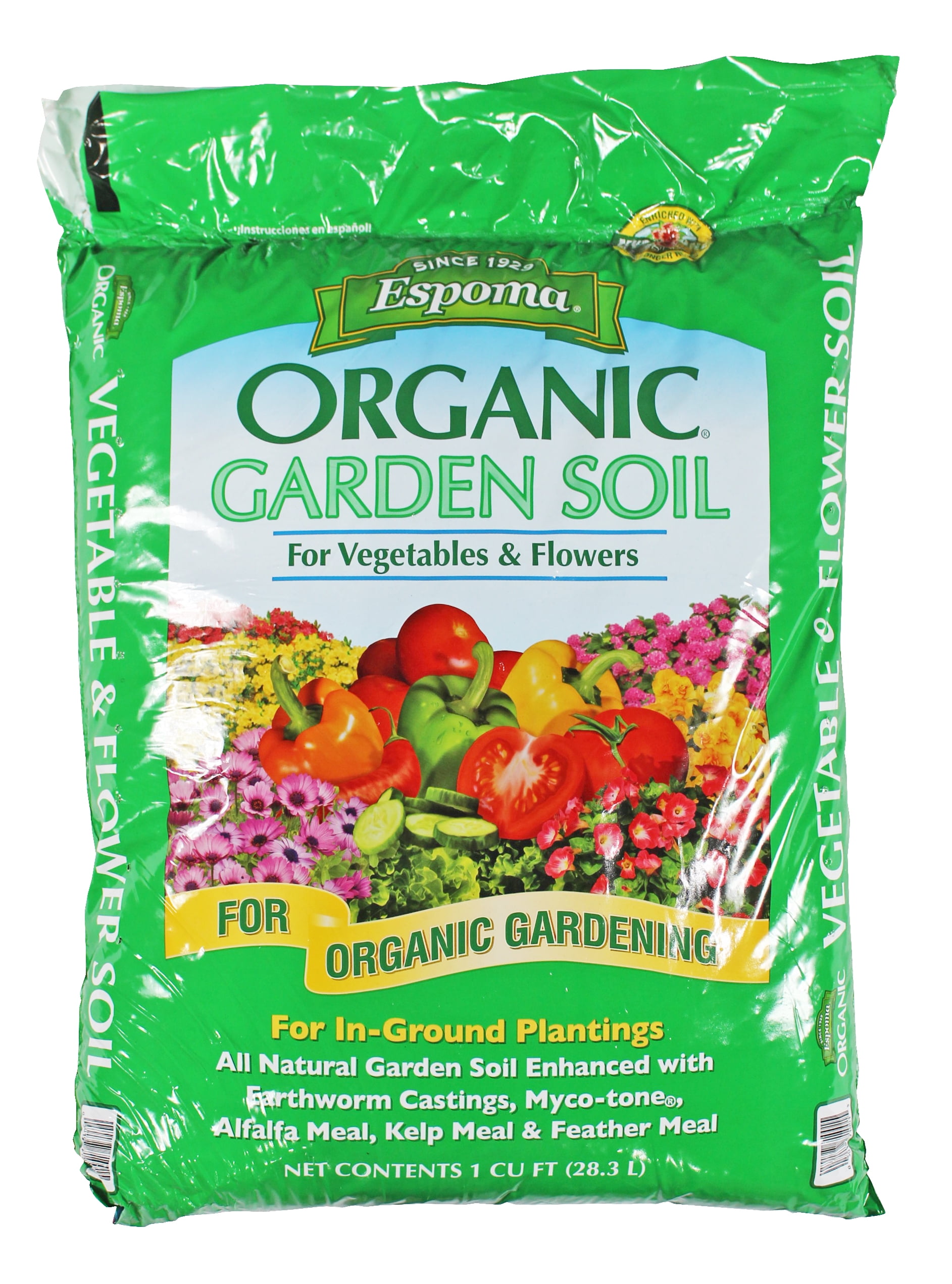 Espoma Company VFGS1 Organic Vegetable and Flower Soil, 1 Cu Ft