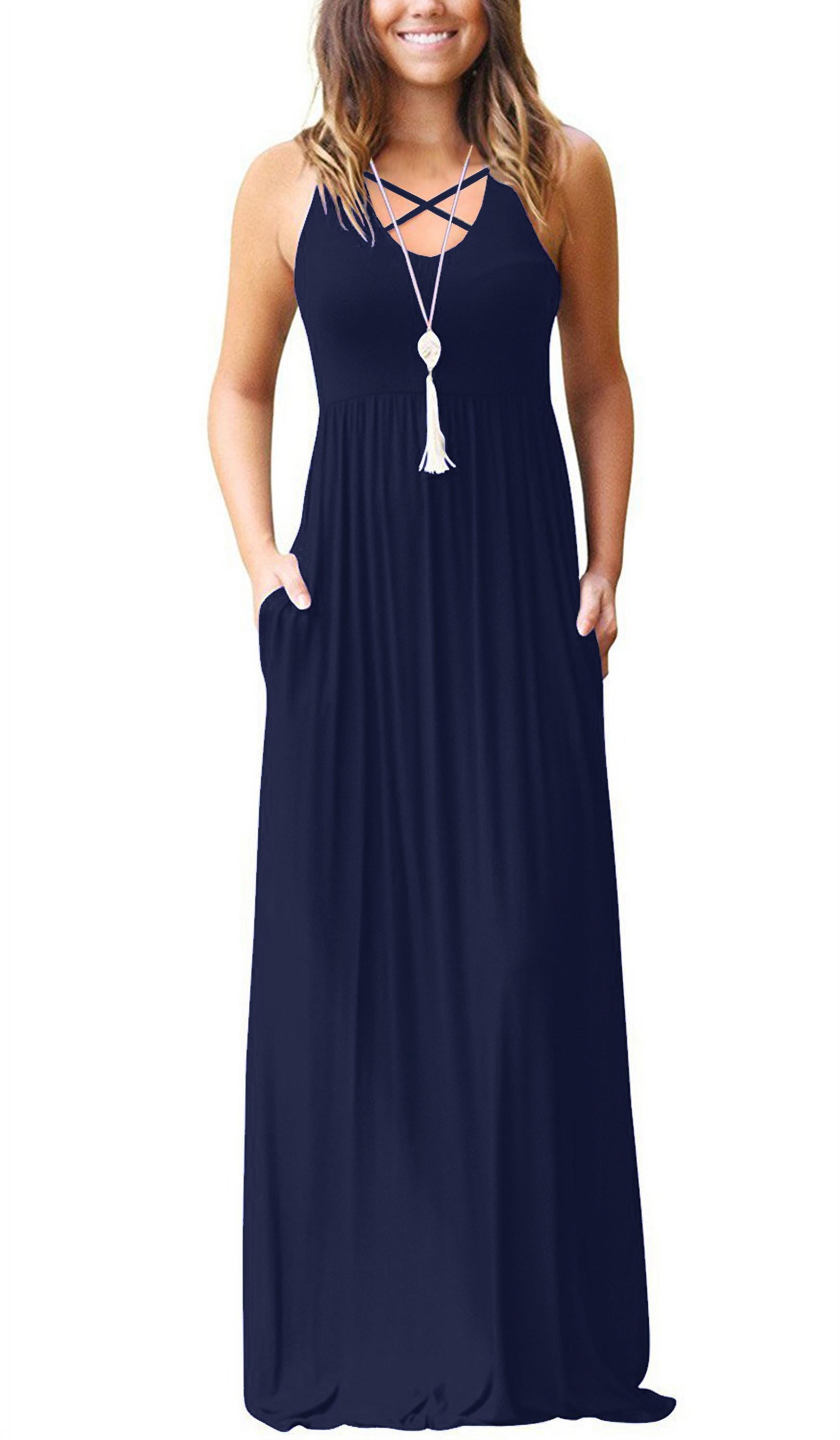 Womens Ladies Plus Size Plain Racer Back Stretchy Long Jersey Maxi Dress 8 to 26 