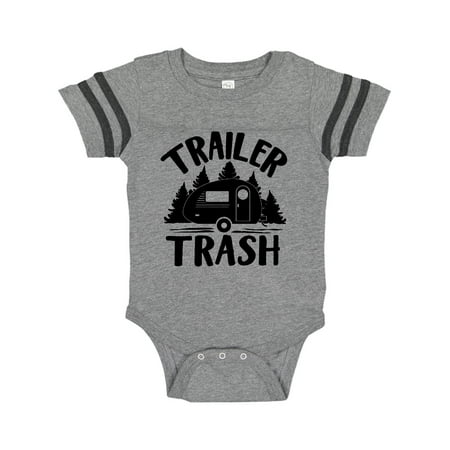 

Inktastic Trailer Trash- Camping Humor Gift Baby Boy or Baby Girl Bodysuit