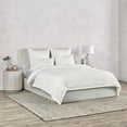 thumbnail image 4 of Pemberly Row Design de Couture Tissée Transitionnel Coton Blanc Couette Très Grand, 4 of 6
