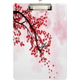 thumbnail image 2 of GZHJMY Valentine's Day Cherry Blossom Flower Acrylic Clipboard Letter Size 9" x 12.5" Decorative Clipboard with Low Profile Silver Metal Clip for Office School Student Women Whiteboard Clipboards, 2 of 7