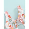 thumbnail image 6 of Bslissey Toddler Baby Girls One Piece Swimsuit Floral Print Sleeveless Knotted Cutout Romper Swimwear 6M 9M 12M 18M 24M 3T Infant Casual Summer Bathing Suits Beachwear, 6 of 8