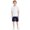 l#Navy1957, variant on CAIVO Boys Summer School Shorts Students Comfortable Casual Elastic Waist Flat Front Lightweight Twill Fabric To Fit Boys From 3 To 18 Years Stylish Child Solid Color Clothing