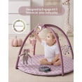 thumbnail image 2 of Colchoneta de gimnasio para bebés Blissful Diary Tummy Time con 6 juguetes, color lavanda, 2 of 8