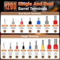 thumbnail image 4 of Kit de herramientas para prensar férulas Preciva Upgrade AWG 28-5 con 1200 piezas, 4 of 7