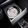 thumbnail image 3 of POGLIP Merry Christmas Golden Snowflake Set of 2 Car Coaster for Drinks, Absorbent Ceramic Stone Coasters Cup Mat with Cork Base for Home Kitchen Room Coffee Table Bar Decor, 3 of 5