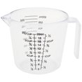 thumbnail image 1 of Vaso medidor graduado de plástico de doble cara con vaso medidor graduado, cilindro medidor de 600 ml, 1 of 8