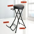 thumbnail image 3 of Guitar , Guitar Stool  Portable Built in Stand Foldable Sturdy Construction  for School, 3 of 7