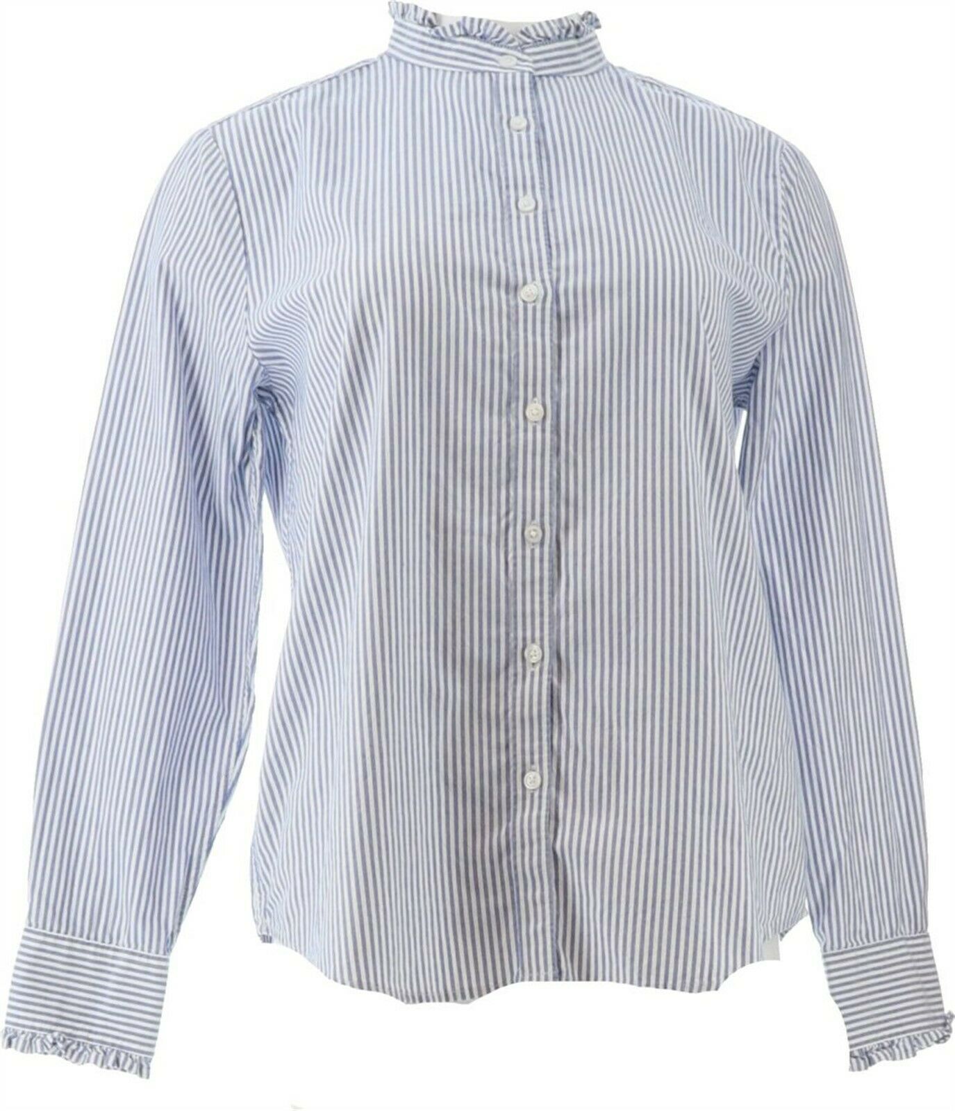 Oxford Shirt Rich Sapphire Stripe 10P 