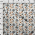 thumbnail image 3 of oneOone Rayon Orange Fabric Sea Life Pattern Craft Projects Decor Fabric Printed By The Yard 56 Inch Wide, 3 of 5