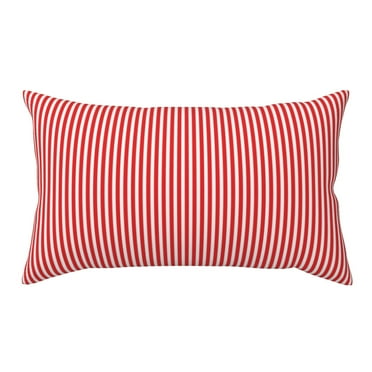 Pillow Covers, Red And White Stripes King Size Pillow Cases with Envelope Closure (36x20 inches), Comfy Bedding Pillowcase for Hair and Skin - Soft Breathable Pillow Protectors