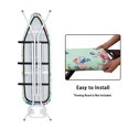 thumbnail image 4 of Kuiaobaty Colorful Rose Pattern Ironing Board Cover Table Top Home Decoration Non Stick Scorch and Stain Resistant Iron Dust Cover Standard Size 15 x 54 Inch Home Decor, 4 of 5