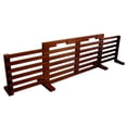 thumbnail image 3 of Contemporary Home Living 29.75" Mahogany Brown Unique High Gate-N-Crate Rectangular Folding Pet Gate, 3 of 6
