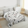 thumbnail image 3 of Castle Fairy Winter Sport Full Size Comforter Sets,Snow Skiing Bedding Sets, 3 of 8