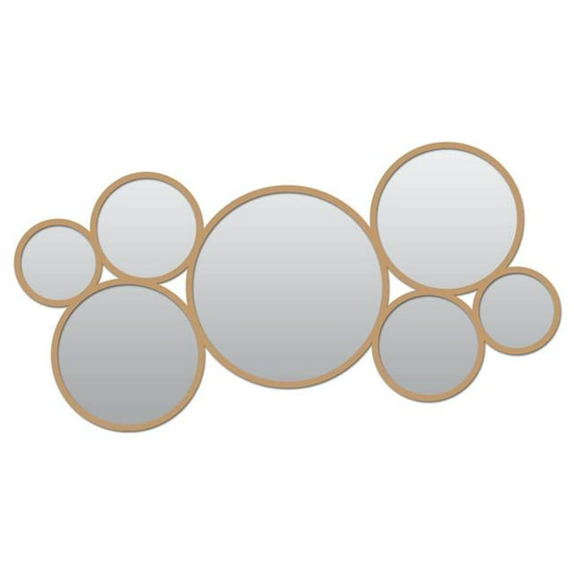 Mirrorize Canada CTCM71 15 x 33 Po Miroir Mural Multi-Cercles&44; Or