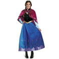 thumbnail image 4 of KAWELL Halloween Adult Princess Anna Dress Costume with Cape Birthday Cosplay Dress Up, 4 of 5