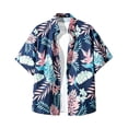 thumbnail image 4 of Betivan Men's Hawaiian Shirt Short Sleeve Tropical Print Casual Button Down Beach Vacation Shirt, 4 of 5