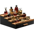 thumbnail image 1 of Cologne Organizer for Men 4 Tier of Elevated Cologne Display Shelf with Drawer Storage Perfume Organization and Storage Display Risers,Great Gift for Man (BlackWalnut), 1 of 7