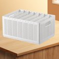 thumbnail image 5 of Armario Caja De Almacenamiento De Pantalones Plegable Divisores Ajustables Blanco Puro Cajas De Almacenamiento De Ropa Divididas Resistentes para Armario De Dormitorio Grande 7 Rejillas: 6 Deflectores, 5 of 5