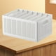 thumbnail image 5 of Armario Caja De Almacenamiento De Pantalones Plegable Divisores Ajustables Blanco Puro Cajas De Almacenamiento De Ropa Divididas Resistentes para Armario De Dormitorio Grande 7 Rejillas: 6 Deflectores, 5 of 8