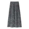 thumbnail image 3 of Women's A Line Glitter Sequin Pleated Skirt Mid Length Elegant Festive Pleated Skirt Long Skirt plus Size Pencil Skirt for Women Short Wrap Skirt plus Size Pencil Skirt Womens Skirts Midi Length Girls, 3 of 3