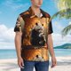 thumbnail image 3 of Fotbe Maple Forest Panda Camisa Hawaiana para Hombre Unisex – Camisa Casual de Verano con Botones de Manga Corta de Algodón y Lino,Small, 3 of 7