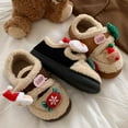 thumbnail image 6 of EnJoCho Clearance Cartoon Furry Slippers Women Christmas Slippers Holiday Slipper House Shoes Slipper for Women Fuzzy Outdoor Indoor Bedroom Slippers Adult Family Winter Warm Comfy Indoor Slippers, 6 of 6