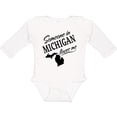 thumbnail image 3 of Inktastic Someone in Michigan Loves Me Boys or Girls Long Sleeve Baby Bodysuit, 3 of 5