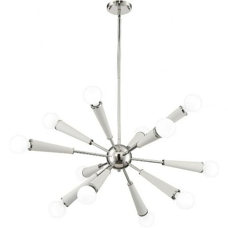 

Crystorama Lighting 3812-PN Zodiac - Twelve Light Chandelier Polished Nickel Finish