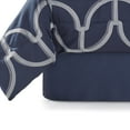 thumbnail image 5 of Mainstays 7-Piece Blue Geometric Jacquard Comforter Set, King, Adult, 5 of 6