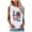 White, variant on OAVQHLG3B Summer Tops for Women 4th of July Outfits for Women Patriotic ShirtsWomen's Fashion Round Neck Independence Day Printing Sleeveless Tops