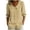 Khaki, variant on Button Down Shirts Women Polka Dots Print 3/4 Sleeve Retro Trendy Travel Casual Spring Summer Blouses (S, Pink)