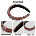 thumbnail image 4 of Unique Bargains Rhinestone Headbands, Crystal Diamond Bling Headbands, Beaded Jeweled Hairband, Red Headband, 4 of 7