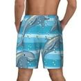 thumbnail image 4 of Balery Dolphin Mens Swim Trunks Swim Shorts for Men Quick Dry Inseam Beach Shorts with Compression Liner Pocket-Small, 4 of 9