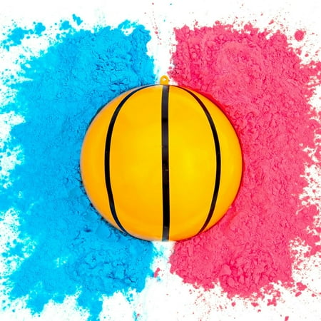 Gender Reveal Basketball | Blue and Pink Powder Kit | Gender Reveal Party Supplies | Ultimate Party Supplies