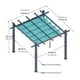 thumbnail image 5 of Pérgola de Aluminio 10x10 pies con Toldo Ajustable, Estructura Reforzada para Jardín, Patio y Terraza, Color Caqui, 5 of 7