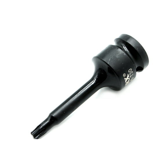TEMO T30 3 Inch (76 mm) Long Torx Star 6 Point Black Impact Bit Socket Auto Repair Tool 1/2 Inch (12.7 mm) Square Drive