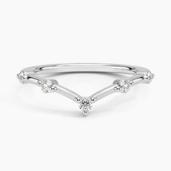 Dash Jewel 1 Ct Round Cut Brilliant Causal Stacking Diamond Ring - 14K White Gold Plated Anniversary Rings On Clearance - Stackable Rings - Daily Wear Fine Jewelry - Anniversary Gifts for Women's