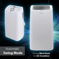 thumbnail image 3 of SereneLife SLPAC12 - Portable Air Conditioner - Compact Home AC Cooling Unit with Built-in Dehumidifier & Fan Modes, Includes Window Mount Kit (12,000 BTU), 3 of 4