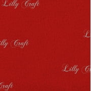 Lilly Craft Solid Color Red Fleece Anti-Pill FABRIC 58-60" Wide Sold by the Yard