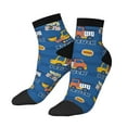thumbnail image 2 of Bingfone Construction Vehicles Design Patterned Men'S Women'S Casual Cotton Socks, 2 of 9