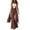 Brown, variant on BLVB Vintage Overalls for Women Tassel Wide Leg Bib Pants Women Adjustable Romper Jumpsuit with Pockets